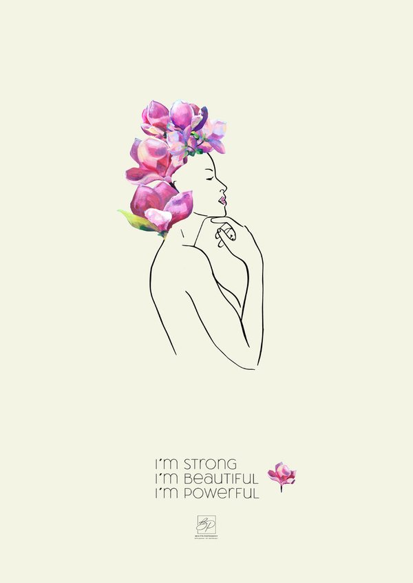 "Woman with Flower" FineArt - Print - Woman 1 -