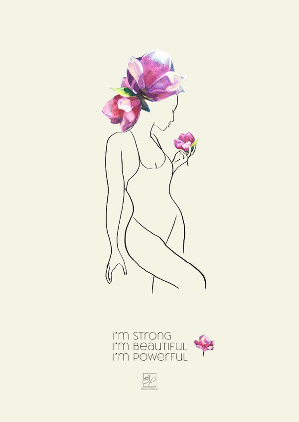 "Woman with Flower" FineArt - Print - Woman 2 -