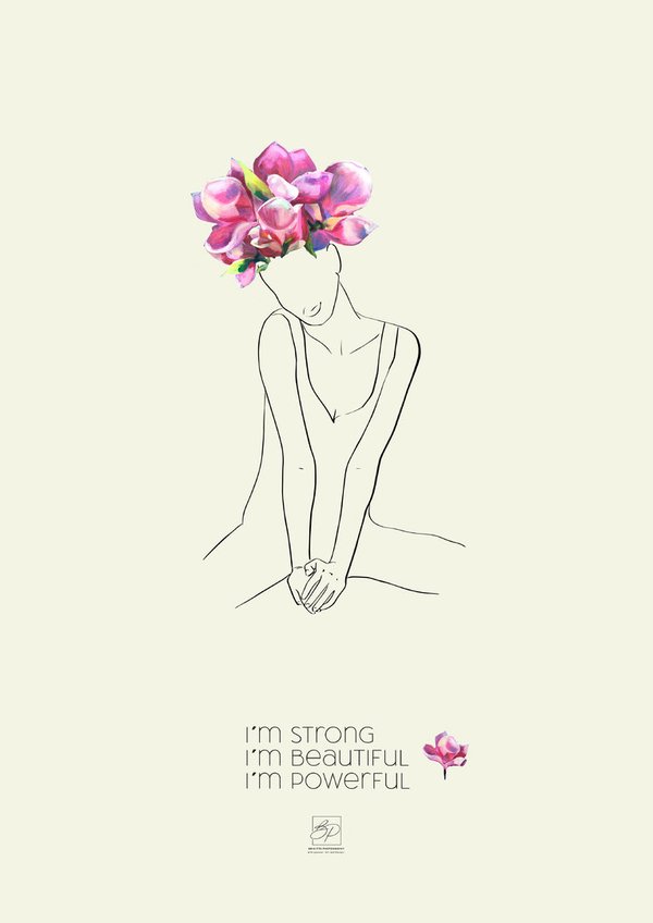 "Woman with Flower" FineArt - Print - Woman 3 -